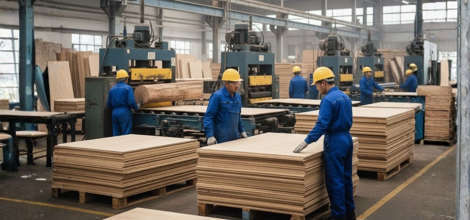 Skilled craftsman in Bhopal assembling furniture with durable plywood"